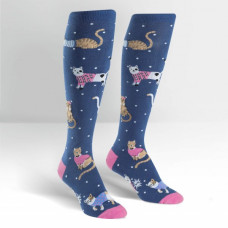 Business Cat-sual Knee High Socks